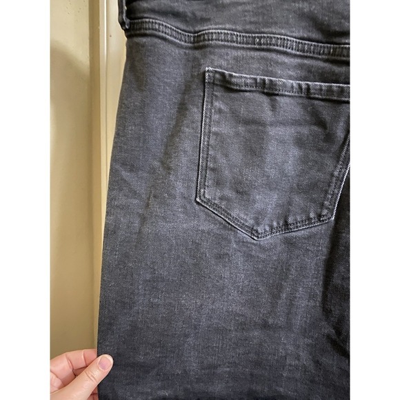 Old Navy Jeans Mini Skirt Women Plus Sz 20 High-Rise Black Denim Button Fly - Picture 7 of 10